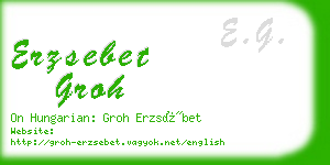 erzsebet groh business card